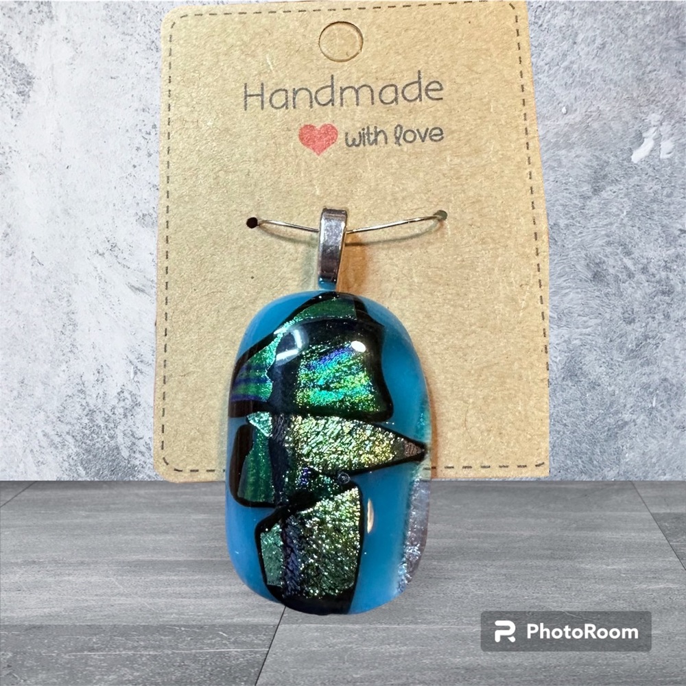 Dichroic Fused Glass Pendant